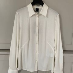 Designer brand Hugo Boss ladies soft cotton cream shirt blouse BRAND NEW