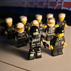 LEGO Police Officer Mini Figures x 10