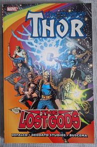 THOR THE LOST GODS by Tom DeFalco graphic novel. From MARVEL Comics