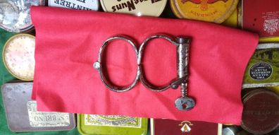 antique hand cuffs