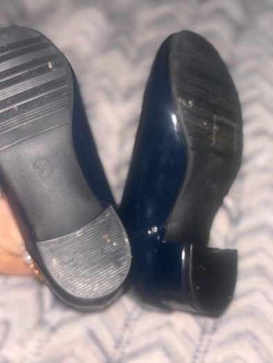 Brand new navy girls shoe with heel size 11 & size 13
