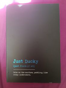 Note Book Cute Just Ducky