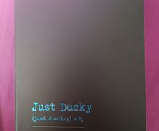 Note Book Cute Just Ducky