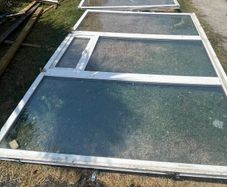 2 large white windows free for collection