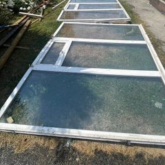 2 large white windows free for collection