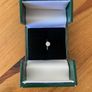 White Gold Diamond Solitaire Ring 1 x 18ct Image 3