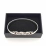 Vintage Sterling Silver Celtic Signed London Bangle 1967 Image 10