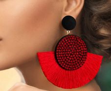 Eye-catching Earrings - excellent for any party + Matching necklaces available