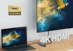 USB C Hub 4k HDMI Adapter 6-IN-1 Type C Hub with HDMI USB 3.0 Data Transfer, SD/TF Card Reader USB C Adapter Compatible with Macbook Pro Air Surface Pro Book 3, iPad Pro, XPS