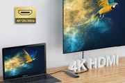 USB C Hub 4k HDMI Adapter 6-IN-1 Type C Hub with HDMI USB 3.0 Data Transfer, SD/TF Card Reader USB C Adapter Compatible with Macbook Pro Air Surface Pro Book 3, iPad Pro, XPS