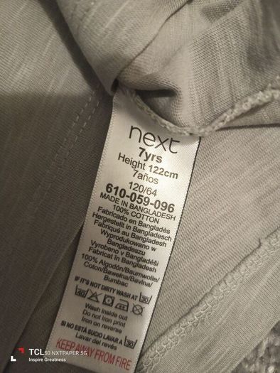 NEXT boy's top. Age 6/7.H122cm