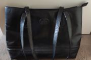 Rowallan of Scotland Black Genuine Leather Tote Bag
