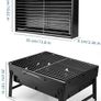 Uten Small BBQ Grill, Portable Folding Charcoal Barbecue Gril Image 2