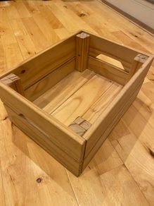 6x IKEA pine storage boxes (KNAGGLIG)