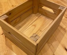 6x IKEA pine storage boxes (KNAGGLIG)