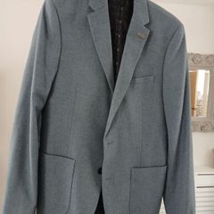 Burton Menswear London Blazer Greyish Blue