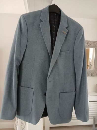 Burton Menswear London Blazer Greyish Blue