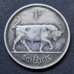 Ireland 1937 Shilling 1s Silver coin.