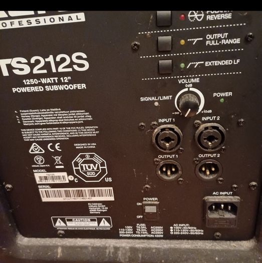 Alto 1250w bass bin