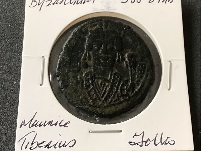 Byzantine Empire Emperor Maurice Tiberius 588AD Follis