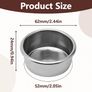 54mm Portafilter Basket, Stainless Steel Espresso Filter Basket, Reusable Metal Coffee Filter Double Shot Coffee Basket for 54mm Espresso Machine Portafilter Image 3