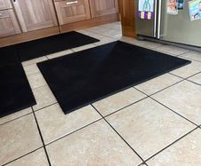 4 X 1m X 1m Heavy Duty Rubber Gym Mats.
