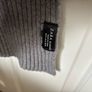 Zara long grey ribbed knit scarf Image 2