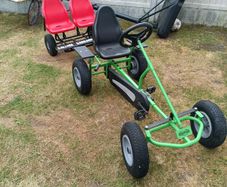Large Berg gokart with trailer