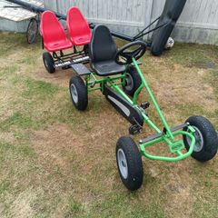 Large Berg gokart with trailer