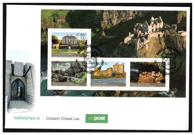 2007 Ireland Irish Castles Commemorative Stamps Miniature Sheet An Post First Day Cover (FDC)
