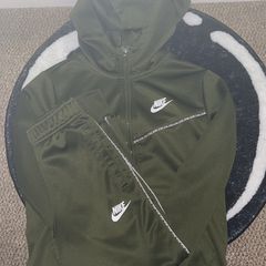 Nike Kids Sportswear Repeat PK Full Zip Jacket Kids Medium Khaki Green