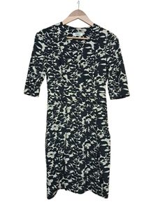 Nicole Farhi abstract floral Silk Dress