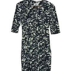 Nicole Farhi abstract floral Silk Dress