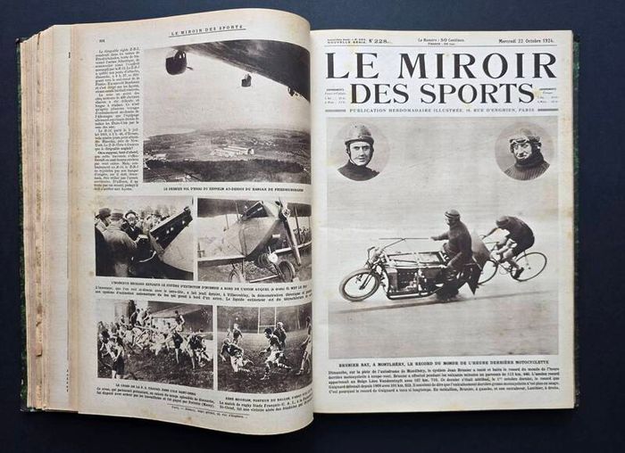 Le Miroir des Sports 1924  1925  Complete Bound Volume 686 Pages Paris Olympics