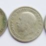 Vintage Silver Coins Six Pence 1921-1929-1930-1933 and 3 Pence 1951 12,3g Image 2