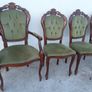 Beautiful Italian design inlaid table with 6 chairs Including 2 carvers Image 4