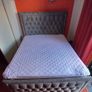 King Size Light Grey Bed Frame. Image 2