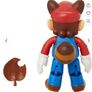 Super Mario Raccoon Mario With  Super Leaf 10cm Action Figure Image 3