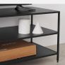 Black metal TV stand Image 5