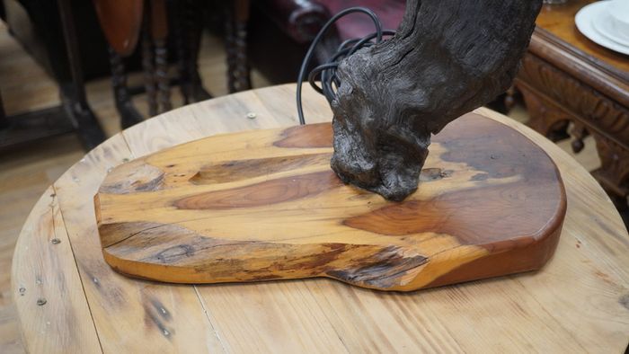 Bog Oak Sentinel_Bog Oak Table Lamp
