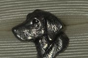 AR Brown Pewter Dog Head Pin