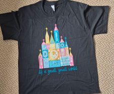 disney its a small world tshirt size large