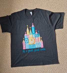 disney its a small world tshirt size large