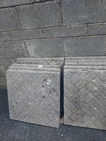 paving slabs & base layer