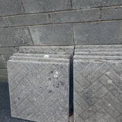 paving slabs & base layer