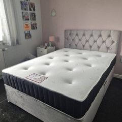 New Stylish single ,Double 4ft, 4ft6, King 5ft And 6ft Superking Sizes Divan Beds Instock. Drawers And Optional Tufted Mattresses Available. Free Delivery