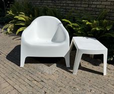 IKEA SKARPO outdoor armchair w sidetable