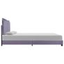 Bed Frame Light Grey Fabric 150x200 cm Image 3