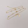 Dainty 18K Solid Gold Ball Bead Bracelet Image 3