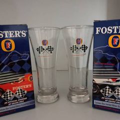 Very Rare Unused 33cl Fosters 1999 Grand Prix Glasses